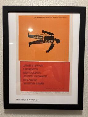 Anatomy of a Murder (1959) Framed 8.5x11 Inch Art Print